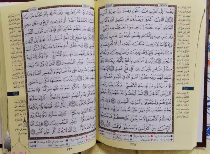 مصحف تجويد مع كلمات القرآن (تفسير وبيان ) دار الاسلام مقاس الربع 14*20 سم طباعة 4 لون 1